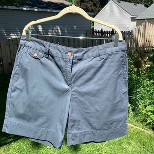 Land’s End cotton shorts in dark gray